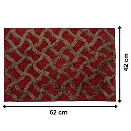 kuber industries Geometric Pattern Rectangular Shaped Mat image 3