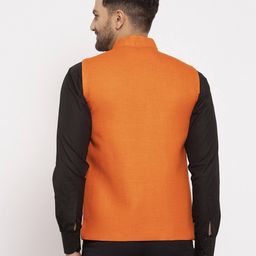klotthe Men Regular Fit Nehru Jacket with Patch Pocket image 3