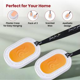 usha shriram Set of 2 Citrus Scented Wax Wardrobe Freshener image 3