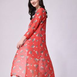 cation Floral Print Open-Front Shrug image 3