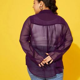 quiero mas Women High-Low Regular Fit Front-Open Shrug image 3