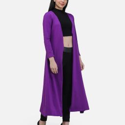 cation Full-Sleeve Open-Front Shrug image 3