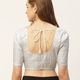 studio shringaar Front-Open Blouse with Back Dori image 3