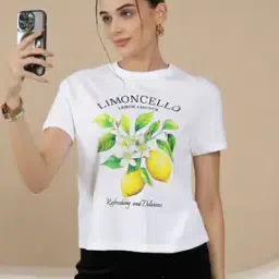 Shein Casual Graphic Chest Print Short Sleeve T-Shirt-image-67