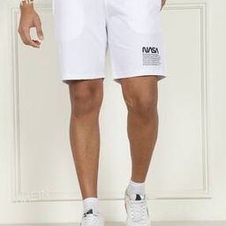 Shein Casual Elasticated Drawstring Graphic Print City Shorts-picture-42