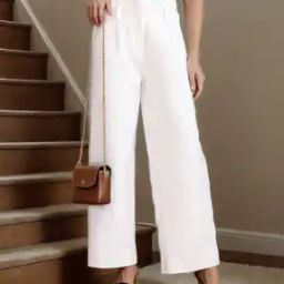 Shein Full Length Fixed Waist Single-Pleated Pants-image-16