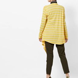 project eve Striped Asymmetrical Open-Front Shrug image 3