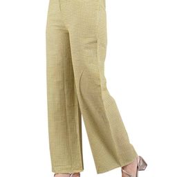 deckedup Checked Palazzos with Insert Pocket image 3