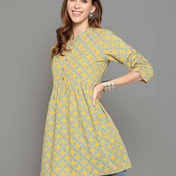 antaran Checked Flared Tunic image 3
