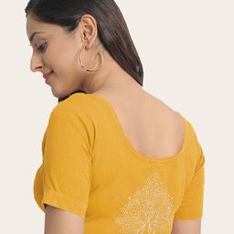 indie picks Embroidered Front Open Blouse image 3