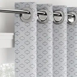 portico Set of 2 Geometric Print Window Curtains image 3