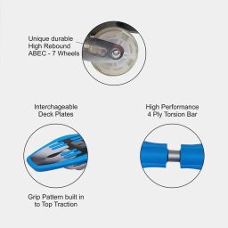 jaspo Casterboard Balancing Board Skateboard with Illuminating PU Wheels image 3