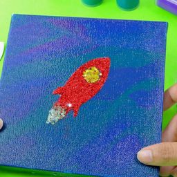 scoobies Rocket DIY Pouring Canvas Art Set image 3