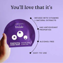 foxtale Essentials Brightening Sheet Mask with Niacinamide & Berries image 3