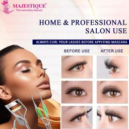 majestique Eyelash Curler with Slant Tip Tweezer Suitable for All Eye Shapes image 3