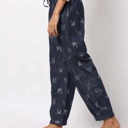 ajio Printed Pants with Insert Pockets image 3