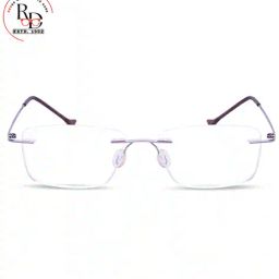 redex Men Rimless Rectangular Frames image 3