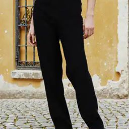 Shein Full Length High Rise Frayed Hem Straight Fit Jeans-image-86