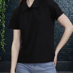 Shein Short Sleeves Polo T-shirt with Chest Pocket-image-40