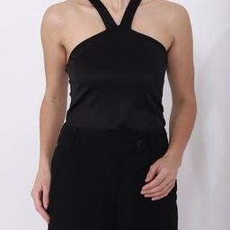 Shein Halter Neck Straps Sleeveless Bodysuit-image-40