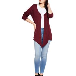 wisstler Textured Open-Front Shrug image 4