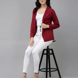 kryptic Front-Open Shrug with Patch Pockets image 4