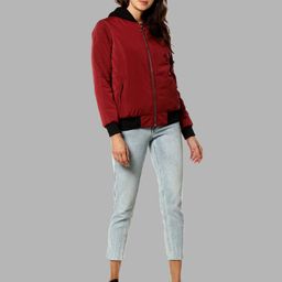 campus sutra Zip-Front Jacket with Insert Pockets image 4