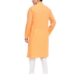 fabindia Striped Long Kurta with Patch Pocket image 4