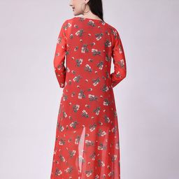 cation Floral Print Open-Front Shrug image 4