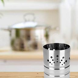 zevora Stainless Steel Cutlery Holder Stand with Spoons Set image 4