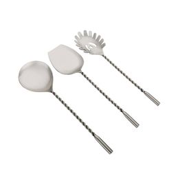 vareesha Set of 3 Stainless Steel Twisted Handle Serving Spoons image 4