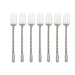 vareesha Set of 6 Forks with Matt Finish Twisted Handle image 4