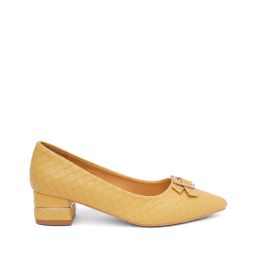 sherrif Women Basket-Weave Slip-On Pointed-Toe Pumps image 4