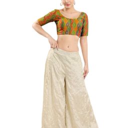 vamas Checked Front-Open Blouse image 4