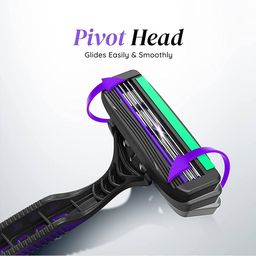 letsshave Pro 3 Plus Disposable Razor Set - Black image 4