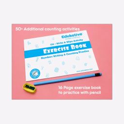 eduketive 123 Numbers & Counting Write & Wipe Reusable Activity Set image 4