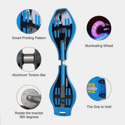 jaspo Casterboard Balancing Board Skateboard with Illuminating PU Wheels image 4