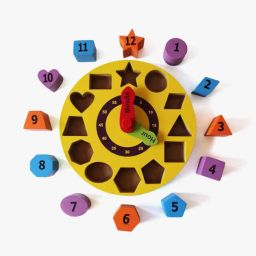 shumee Shape Sorting Clock Block Set image 4