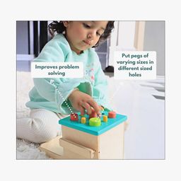 curious cub Set of 10 Montessori Learning Wooden Toys Box image 4