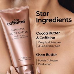 mcaffeine Shimmer Body Butter with Cocoa Butter for Shimmery & Glowing Skin image 4