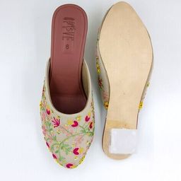 opive fashion hub Women Chunky-Heeled Shoes with Canvas Upper image 4