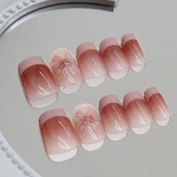 pink truck Set Of 24 Artificial Reusable Nails image 4