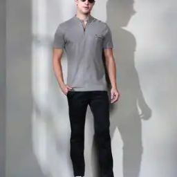 Shein Ankle Length Slim Fit Trouser With Pockets-picture-50