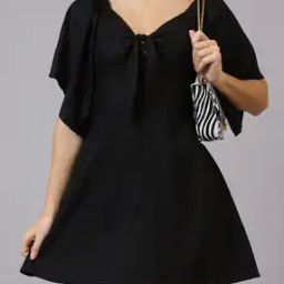 Shein Sweetheart Neck Flutter Sleeve Smocked A-Line Dress-image-1