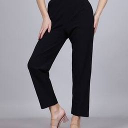 Shein Ankle Length High Rise Relaxed Fit Pleated Pants-image-92