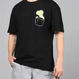 Shein Drop Shoiulder Graphic Placement Print Crew Tshirt-image-126