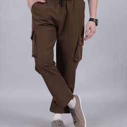 Shein Ankle Length Track Pants with Flap Pockets-image-52