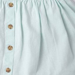 gap kids Solid Linen Buttoned-Front A-Line Skirt image 5