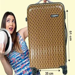 luggero Set of 3 Men Graphic Print Trolley Bags with Number Lock image 5