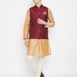 even Button-down Nehru Jacket image 5
